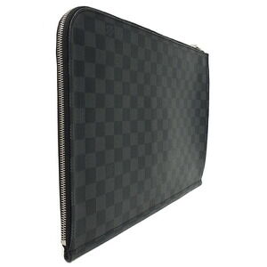 Louis Vuitton Clutch Graphite Bag Damier Porte Black Document